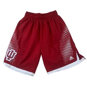 Adidas Indiana University IU Basketball Shorts Mens Medium Red Hurryn Hoosiers